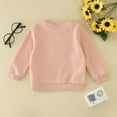 thumbnail image 1 of Vedolay Girl's Long Sleeve Shirts Ruffle Crew Neck Sweatshirts Loose Pullover Tops,D 9-12 Months, 1 of 3