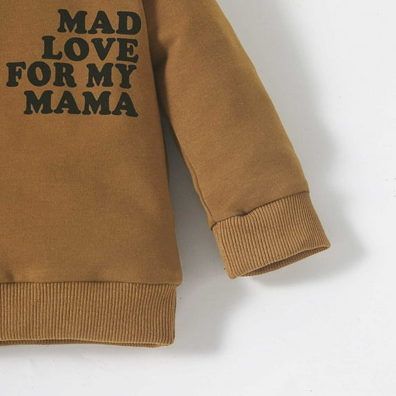 Vedolay Girl's Outfits Girl's 2 Piece Fall Outfits Floral Print Ruffle Long Sleeve Top and Waist Pants Set,Brown 3-6 Months