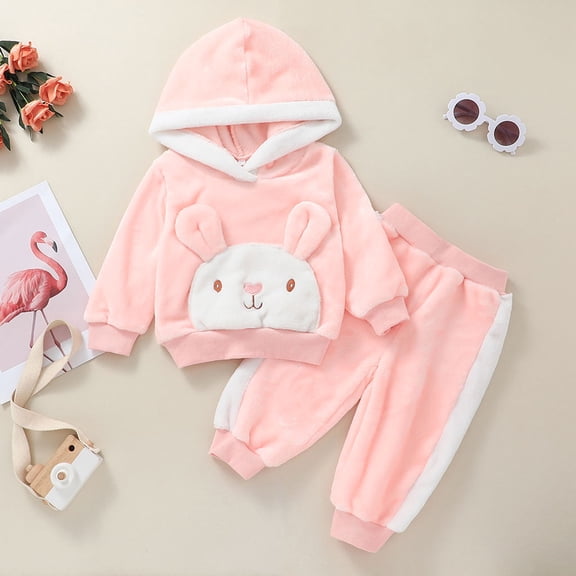 Vedolay Girl's Outfits Girl's Fall 2 Piece Outfits Casual Letter Graphic Tank Top and Pants Set,Pink 3-6 Months