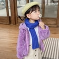 thumbnail image 1 of Vedolay Girls 2023 Coat Girls Outwear Thick Zip Hoodie Kids Girls for Coat&jacket,Purple 18-24 Months, 1 of 3