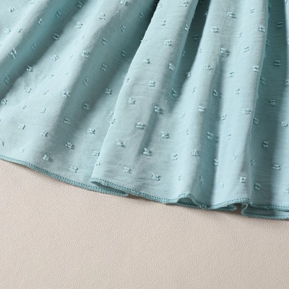 Vedolay Girls 2023 Summer Sleeveless Square Neck Casual Solid A-line Midi Dress,Z4-Blue 2-3 Years