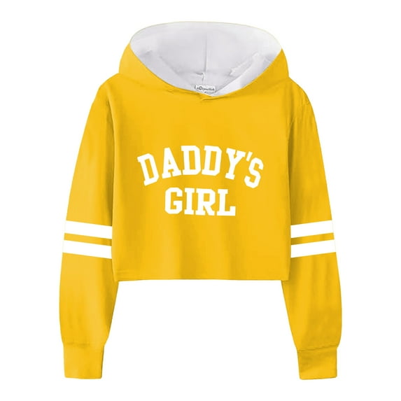 Vedolay Girls Clothes Hoodies Long Sleeve Girls Tops Spring Clothing Yellow,100
