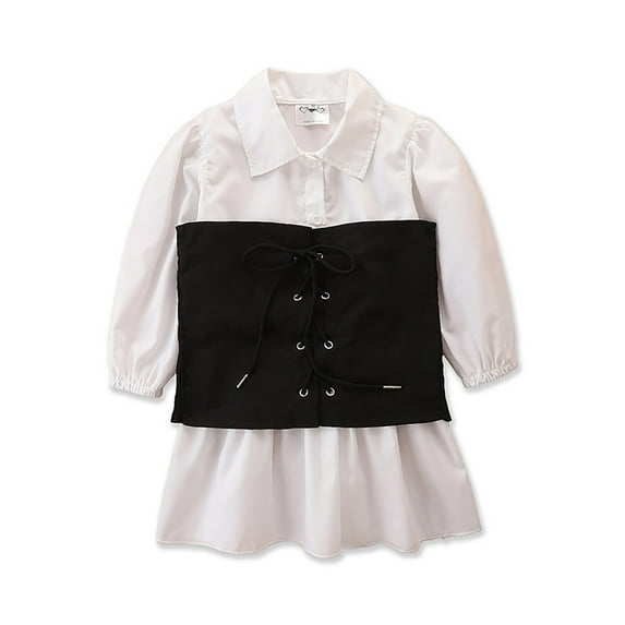 Vedolay Girls Clothes Outfits Children Long Sleeve T-Shirts Girls Tees Kids Top White,100