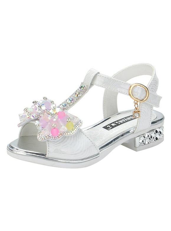 Vedolay Girls Dress Sandals Girl's and Toddler Jelly Fisherman Sandals,White 2.5