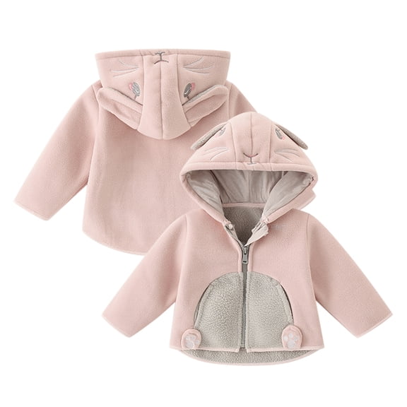 Vedolay Girls Fall Jackets Girls Sequin Jacket Zipper Lightweight Flight Party Long Sleeve Jacket,Pink 12-18 Months