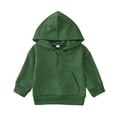 thumbnail image 1 of Vedolay Girls Hooded Sweater Casual Girls Hoodies Sweatshirt Casual Loose Pullover with Pockets Green,90, 1 of 5