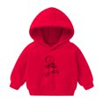 thumbnail image 1 of Vedolay Girls Hooded Sweater Clothes for Girls Warm Winter Fall Outfit 2023 Hooded Sweater Red,120, 1 of 1