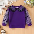 thumbnail image 1 of Vedolay Girls Hoodies Pullover Girls Fall Clothes Casual Print Long Sleeve Layering Basic Pullover Sweatshirt,Purple 3-4 Years, 1 of 5