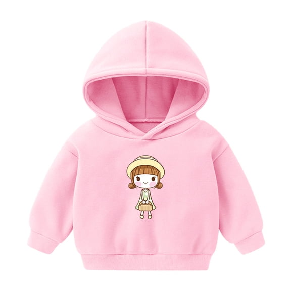 Vedolay Girls Hoodies Toddler Boy Clothes Girl Sweatshirts Solid Color Hoodies Sweatshirt for Kids Pink,90