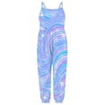 thumbnail image 1 of Vedolay Girls One Piece Summer Jumpsuit Sleeveless Crew Neck Print Romper,Multicolor 5-6 Years, 1 of 4