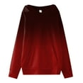 thumbnail image 1 of Vedolay Girls Plus Size Tops Girls Fall Letter Print Hooded Neck Sweatshirt Long Sleeve Pullover Top,Red 9-10 Years, 1 of 3