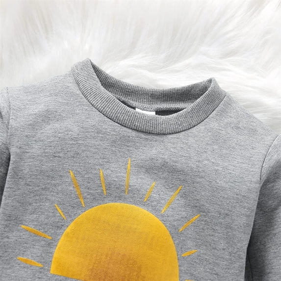 Vedolay Girls Plus Size Tops Kid Girl's Tie Dye Hoodies Long Sleeve Crew Neck Pulllover Top,Gray 12-18 Months