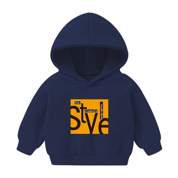 Vedolay Girls Sweatshirts 2023 Toddler Girl Boy Solid Knit Sweater Blouse Pullover Sweatshirt Dark Blue,110