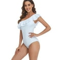 thumbnail image 1 of Vedolay Girls Swimsuit Vintage One Piece Swimdress Tummy Control Shaping Swimsuit Bathing Suit,White L, 1 of 5