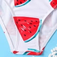 thumbnail image 1 of Vedolay Girls' Swimsuit Watermelon Printing Back Crisscross Swimwear Set,White 11-12 Years, 1 of 4