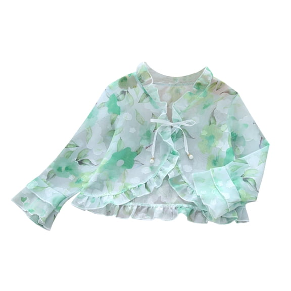 Vedolay Girls Winter Coat 2023 Snowsuit Solid Long Sleeve Button Jacket Outwear Green,XL