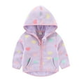 thumbnail image 1 of Vedolay Girls Winter Coat Winter Snowsuit Romper Hoodied Outwear Coat Jacket Purple,100, 1 of 2
