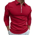 thumbnail image 1 of Vedolay Golf Polo Shirts for Men Golf Sports Long Sleeve T Shirt Casual Long Sleeve Tops Red,XL, 1 of 5