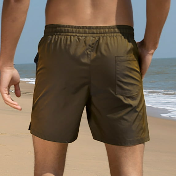 Vedolay Gym Shorts For Men Men's Casual Outdoors Pocket Pants Work Trousers Beach Baggy Shorts Pant Mens Running Shorts,Gold XL