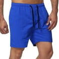 thumbnail image 1 of Vedolay Gym Shorts For Men Mens Casual Shorts Regular Fit Shorts Elastic Waist 2023 Trendy Wide Leg Trousers,Blue XXL, 1 of 2