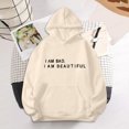 thumbnail image 1 of Vedolay Half Zip Sweatshirt Women 2023 Hoodies for Women 2023 Sweatshirts Hoodies Crewneck Oversized Pullover Casual Comfy Fall Fashion Clothes,Beige XXL, 1 of 3