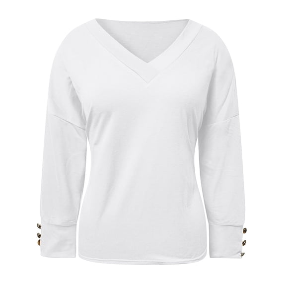 Vedolay Half Zip Sweatshirt Women Women's 2023 Casual Long Sleeve Solid Lightweight Pullover Tops Loose Sweatshirt with Pocket,White XL