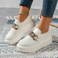 thumbnail image 1 of Vedolay Heeled Casual Shoes Casual For Women Shoes Wide Width Fashion Flat Shoes Classic Loafers,Blue 8, 1 of 5