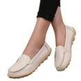 thumbnail image 1 of Vedolay Heeled Casual Shoes Women's Soft Flat Shoes Slip-on Round Toe Non-Slip Leisure Shoes,Beige 7.5, 1 of 5