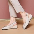 thumbnail image 1 of Vedolay High Heels Women High Heels for Women Casual Flat Slippers Ring Toe High Heels,White 8, 1 of 5