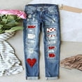thumbnail image 1 of Vedolay High Waisted Jeans Womens 2023 High Waisted Wide Leg Stretchy Bell Bottom Jeans,Red S, 1 of 3