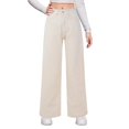 thumbnail image 1 of Vedolay High Waisted Jeans Womens Jeans High Waisted Wide Leg Baggy Casual Denim Pants,White XXL, 1 of 5