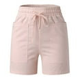 thumbnail image 1 of Vedolay High Waisted Shorts Women Women's Aphrodite Motion Short (Standard and Plus Size),Pink XL, 1 of 5