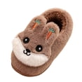 thumbnail image 1 of Vedolay Home Shoes for Toddler Girls Fashion Winter Boys Girls Slippers Coffee,24, 1 of 4