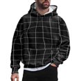 thumbnail image 1 of Vedolay Hoodie for Men 2023 Printed Crew Neck Long Sleeves Shirt with Pocket Black,XL, 1 of 4