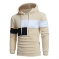 thumbnail image 1 of Vedolay Hoodies Men 2023 Oversized Sweatshirts Hoodies Pullover Sweaters Khaki,L, 1 of 5