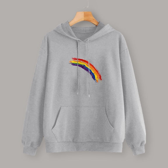 Vedolay Hoodies Women 2023 Hoodies for Women 2023 Fall Fashion 2023 Long Sleeve Pullover Tops Casual Crewneck Sweatshirts,Gray L