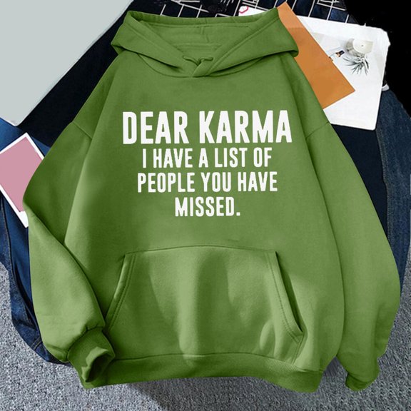 Vedolay Hoodies for Women Hoodies for Women Long Sleeve Sweatshirts Casual Crewneck Loose Fit Pollover Hoodie Fall Cute Tops,Green S