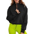 thumbnail image 1 of Vedolay Hoodless Sweatshirts for Women 2023 Print Crew Neck Long Sleeves Sweatshirt Tops for Women Black,M, 1 of 4