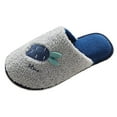 thumbnail image 1 of Vedolay House Slippers Fuzzy Plush Cozy Winter Bedroom Shoes Slippers for Indoor Navy,40, 1 of 5