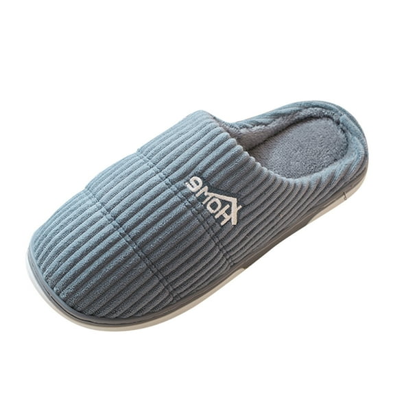 Vedolay House Slippers for Men Comfortable Slippers Slip On Indoor Outdoor Flat Slipper Grey,42-43