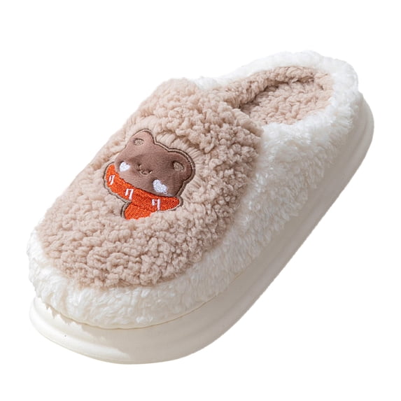 Vedolay House Slippers for Men Plush Lined House Slippers Slip-On House Shoes Indoor B,41