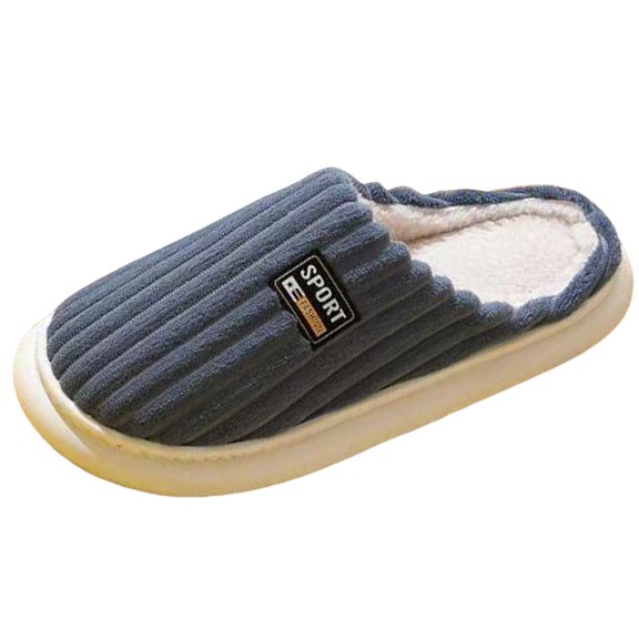 Vedolay House Slippers for Men Plush Slippers Fashion Fuzzy Slippers Winter Warm Cozy for Men Navy,44