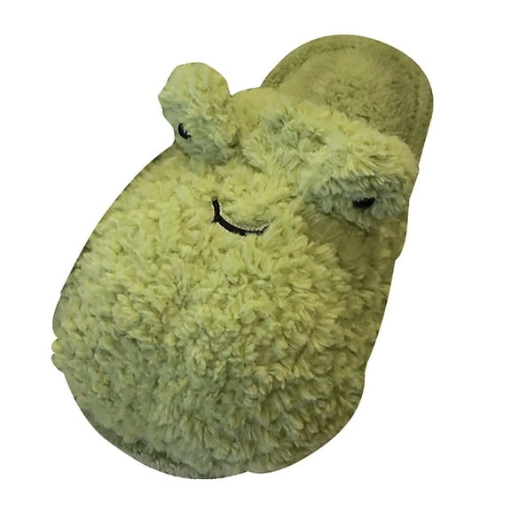 Vedolay House Slippers for Women Fuzzy Cute Indoor House Slippers Gifts Bedroom Shoes Green,36