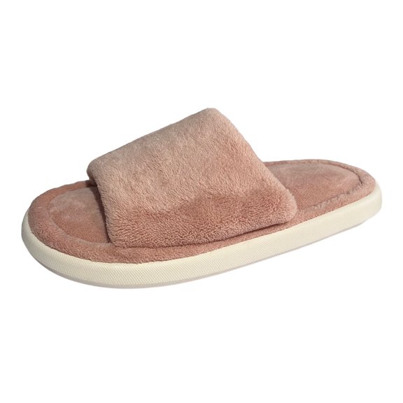 Vedolay House Slippers for Women Men Cute Fuzzy House Slippers Non-Slip Bedroom Indoor Slippers Pink,37