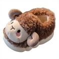 thumbnail image 1 of Vedolay Indoor Shoes Girls Boys Slippers Warm House Cute Cozy Plush Winter Toddler Girl Brown,22, 1 of 3