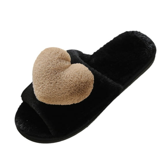 Vedolay Indoor Slippers Indoor Outdoor Warm & Cozy House Shoes Winter Outdoor Shoes Brown,37