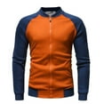 thumbnail image 1 of Vedolay Jacket Coat 2023 Casual Work Long Sleeves Light Jacket Orange,3XL, 1 of 4