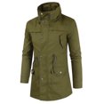 thumbnail image 1 of Vedolay Jacket Coat Full Zip up Hoodie Zipper Hooded Jacket Sweatshirt Green,2XL, 1 of 2