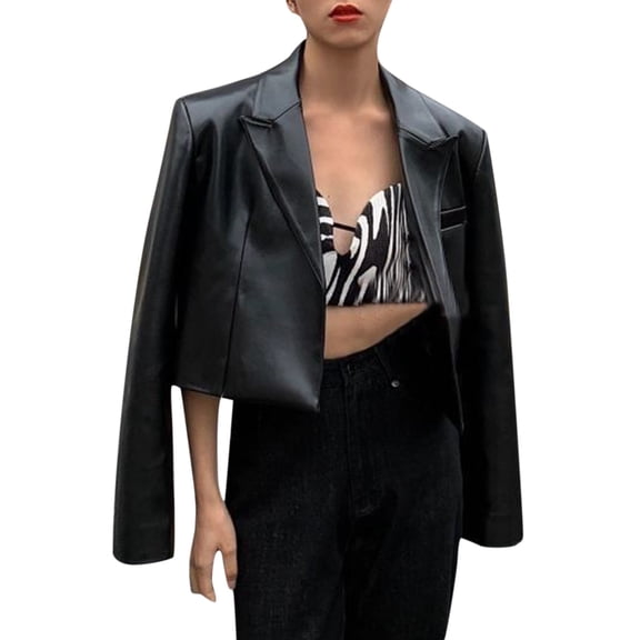 Vedolay Jacket Women Casual Lightweight Cardigan Blazer Jackets Of Female Black,S