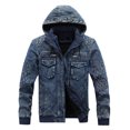 thumbnail image 1 of Vedolay Jacket for Men Light Weight Coats Long Sleeve Outfits Clothes Blue,2XL, 1 of 3